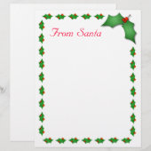 Von Santa Letter (Vorne/Hinten)