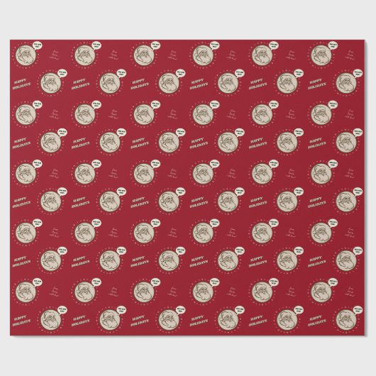 Von Santa mit Liebe (anpassbar) 🎅 Geschenkpapier (Flach)