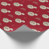 Von Santa mit Liebe (anpassbar) 🎅 Geschenkpapier (Ecke)