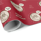 Von Santa mit Liebe (anpassbar) 🎅 Geschenkpapier (Rolleneckpunkt)