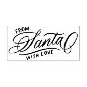 Von Santa mit Liebe Kalligrafie Script Holiday Gummistempel (Prägung)