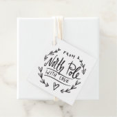 Von Santa mit Liebe North Pole Geschenk Geschenkanhänger (Beispiel)