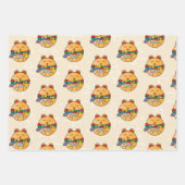 Von Santa Niedlich Cat Funny Hamster Wrapping Pape Geschenkpapier Set (Vorderseite)