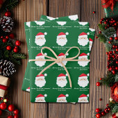 Von Santa Niedliche Krautkinder Weihnachten Geschenkpapier Set