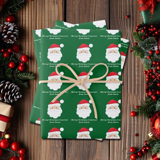 Von Santa Niedliche Krautkinder Weihnachten Geschenkpapier Set
