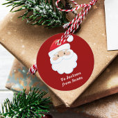 Von Santa Niedlichen Personalisierten Kids Rote We Geschenkanhänger