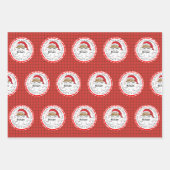 Von Santa Special Delivery Snowman Rentier Geschenkpapier Set (Vorderseite 2)