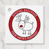 Von Santa Special Lieferung Personalisiert Geschenkanhänger (Vorderseite)