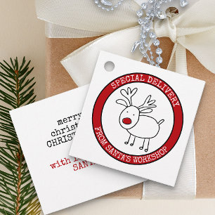 Von Santa Speziallieferung Personalisiert Geschenkanhänger