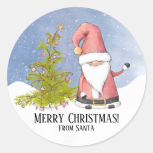 Von Santa Weihnachten Runder Aufkleber
