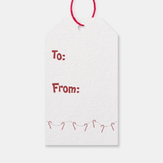 Von Santas Little Helper Candy Canes nach Geschenkanhänger (Rückseite)