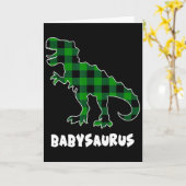 Von Saurus T-Rex Dinosaurier Kariert St Patricks D Karte (Gelbe Blume)
