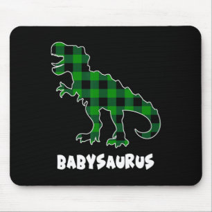 Von Saurus T-Rex Dinosaurier Kariert St Patricks D Mousepad
