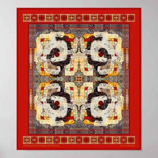 Von Schengen nach Fribourg Poster (Vorne)