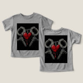 Von Schicksal gegrenzt - Vintage Handschellen und  (Design Vorderseite & Rückseite)