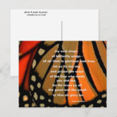 von Schmetterlingsantrieben Postkarte (Vorne/Hinten)