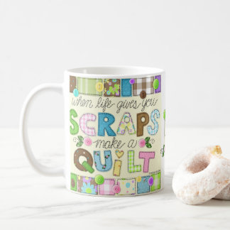 "Von Schrotte zu Steppdecken-" personalisierte Kaffeetasse