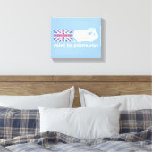 Von Schweinen reguliert Leinwanddruck (Insitu (Schlafzimmer))