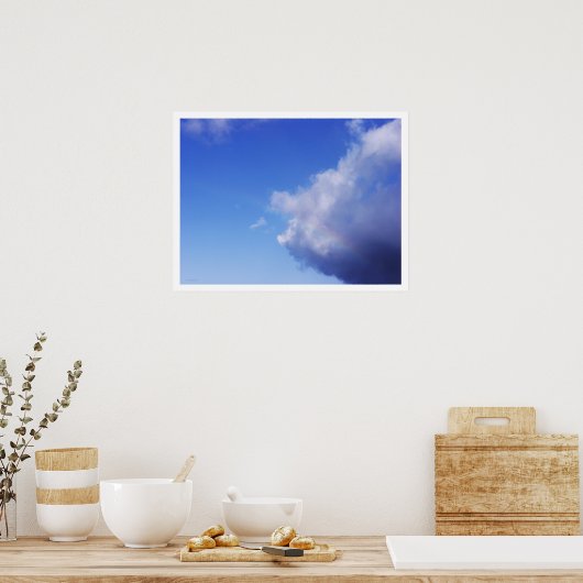 von Schweinen und Regenbogen Poster (Küche)