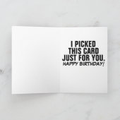 VON SCHWESTER BIS SCHWESTER: FUNNIERENDE NESE PICK KARTE (Innenseite)