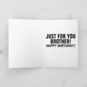 VON SCHWESTER ZU BRUDER-FUNNCARDS KARTE (Innenseite)