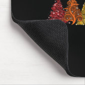 von sechs LGBTq Pride Rainbow Weihnachtsbaumen Vec Mousepad (Ecke)