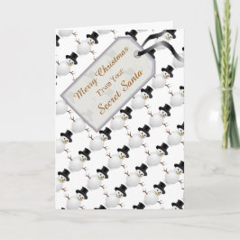 Von Secret Santa - Frohe Weihnachtsschneemänner Feiertagskarte