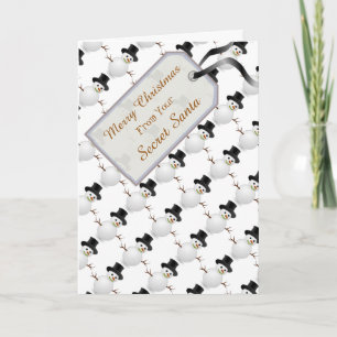 Von Secret Santa - Frohe Weihnachtsschneemänner Feiertagskarte