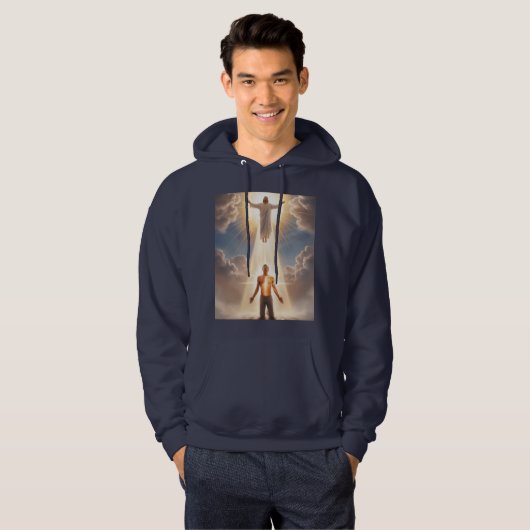 Von seinem Licht heilt - inspirierende Christliche Hoodie (Vorne ganz)