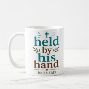 Von Seiner Hand Gehalten Inspirierender Biblischer Kaffeetasse