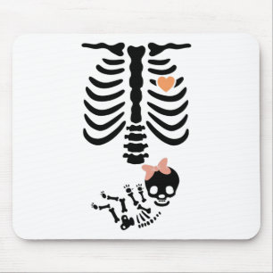 Von Skull Skeleton Halloween-Kostüm Mousepad