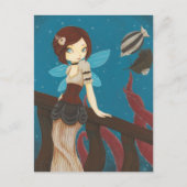 Von Sky - Steampunk-Feenschiff Postkarte (Vorderseite)