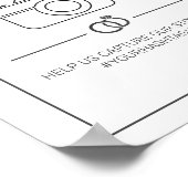 Von Snap Wedding Signature Modernes Minimalistisch Poster (Ecke)