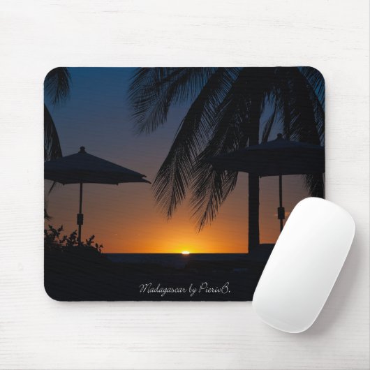 Von Sonne in Madagaskar hinlegen Mousepad (Mit Mouse)