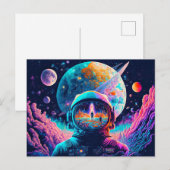 Von Space & Beyond Illustration Postkarte (Vorne/Hinten)