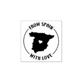 Von Spanien mit Liebe, Gummistempel (Prägung)