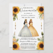 Von Spaß Joy Lily Twin DoppelJoint Double Quincean Einladung (Vorderseite)