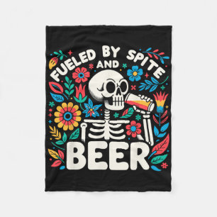 Von Spite und Bier gespeist Skelettblüte Fleecedecke