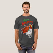 Von Sriracha Phantastisch Sauce Robot Rooster gesp T-Shirt (Vorne ganz)