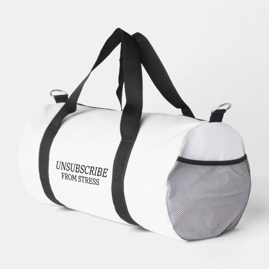 Von Stress Abbestellen Professionelle Typografie Duffle Bag (Rechte Ecke)