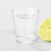 Von Stress abmelden Sarkastisch Professionell Schnapsglas (Rückseite)