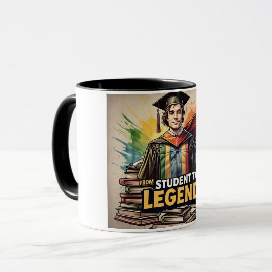Von Student bis Absolvent Tasse (Vorderseite Links)