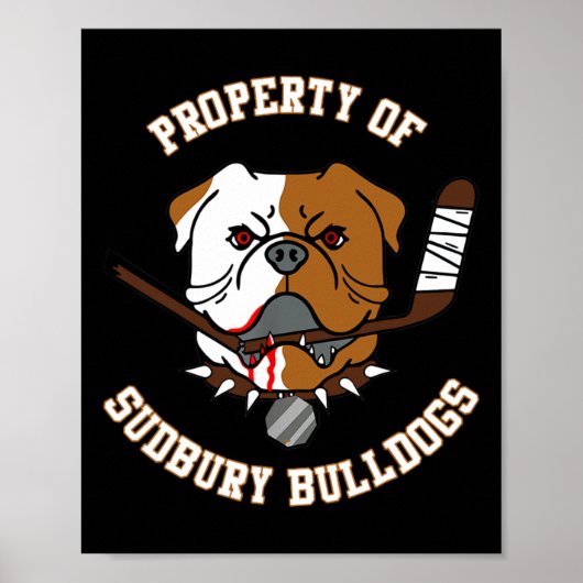 von Sudbury Bulldog Poster (Vorne)