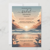 Von Summer Ocean Beach Blue Water Brautparty Einladung (Vorderseite)