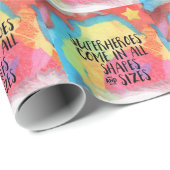 von Superhelden inspirierend- Geschenkpapier (Rolleneckpunkt)