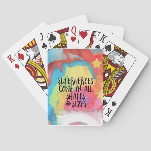 von Superhelden inspirierend- Spielkarten (Rückseite)