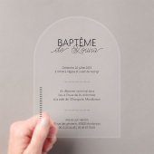 Von Taufe Louisa Acryleinladungen (Insitu (Handheld))