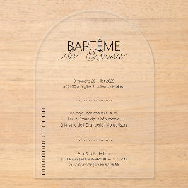 Von Taufe Louisa Acryleinladungen