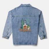 Von Tequila Fun Novelty angetrieben Jeansjacke (Rückseite)