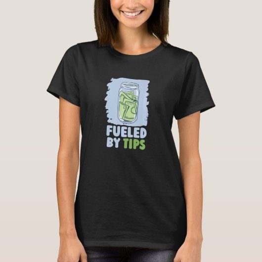 Von Tips Server Restaurant Worker Waiter Wa gespei T-Shirt (Vorderseite)